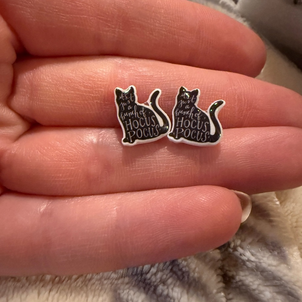 Black Cat Hocus Pocus Earrings